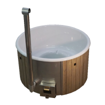 SAVO Hot Tub 1500l Badefass mit Fiberglas-Einsatz inkl. integr. Ofen